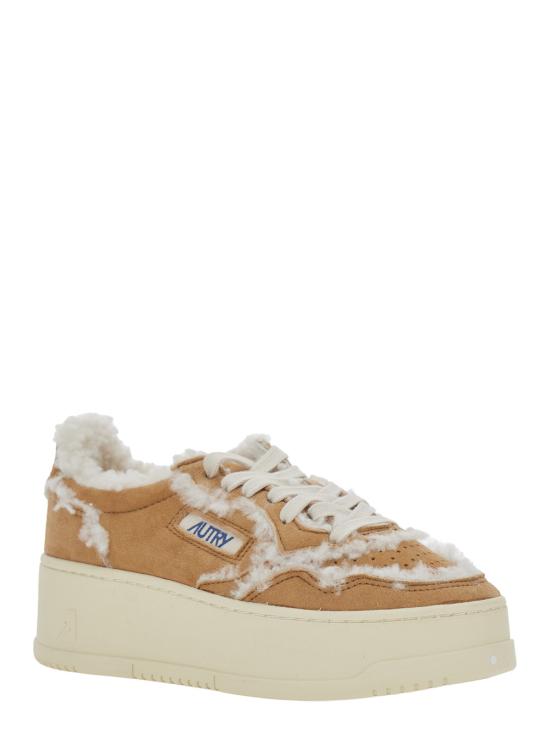 26FW 오트리 메달리스트 플랫폼 스니커즈 PTLWGX01COGNAC Beige - AUTRY
