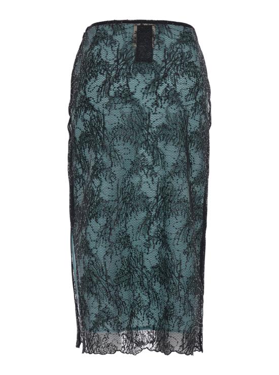 26FW 세미쿠튀르 미디 스커트 Y6WQ53Y69P Black - SEMI-COUTURE