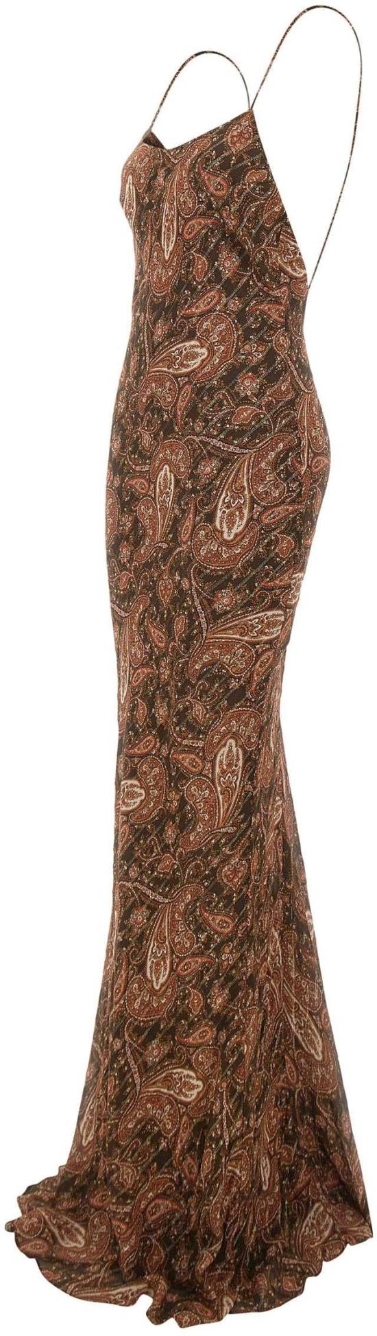 26SS 안다마네 롱 원피스 TM190131BTNV143PAISLEY BROWN - ANDAMANE
