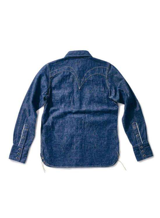  사무라이 진스 데님 셔츠 사무라이 진 [Swd L01] 10온스 웨스턴  카모메 - SAMURAI JEANS