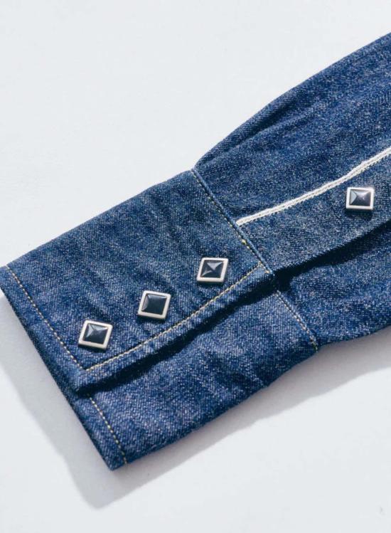  사무라이 진스 데님 셔츠 사무라이 진 [Swd L01] 10온스 웨스턴  카모메 - SAMURAI JEANS