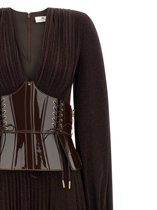 26FW 엘리자베타프랜치 롱 원피스 ABR1566E2EV9 Brown - ELISABETTA FRANCHI