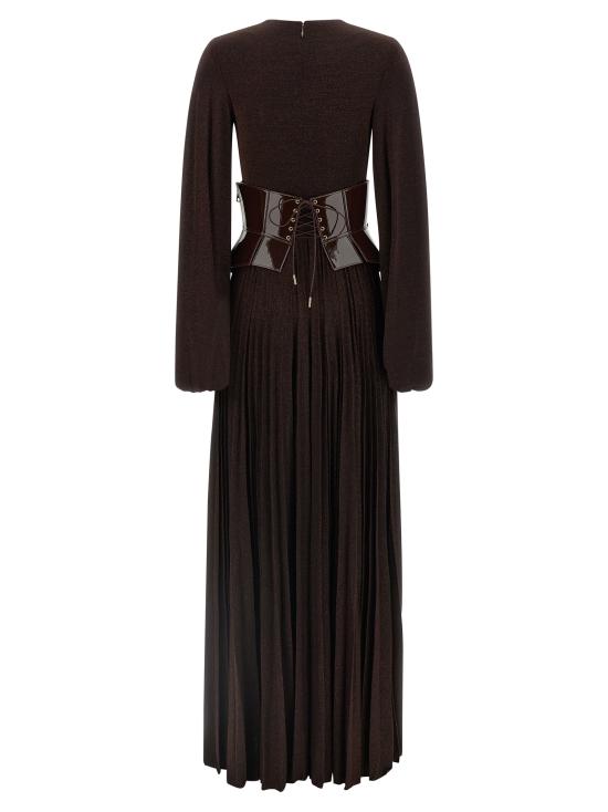 26FW 엘리자베타프랜치 롱 원피스 ABR1566E2EV9 Brown - ELISABETTA FRANCHI