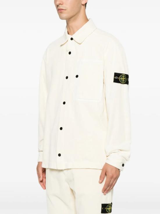26FW 스톤 아일랜드 긴팔 셔츠 L2S15 1200016 S0212 V0093 IVORY DOM - STONE ISLAND