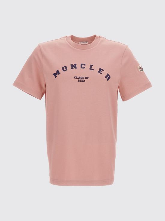26FW 몽클레어 반팔 티셔츠 8C0000489AUG 51A Pink