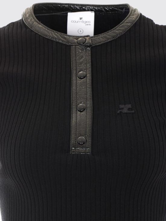 26FW 쿠레쥬 스웨터 326MTO539FI0001 9999 Black - COURREGES