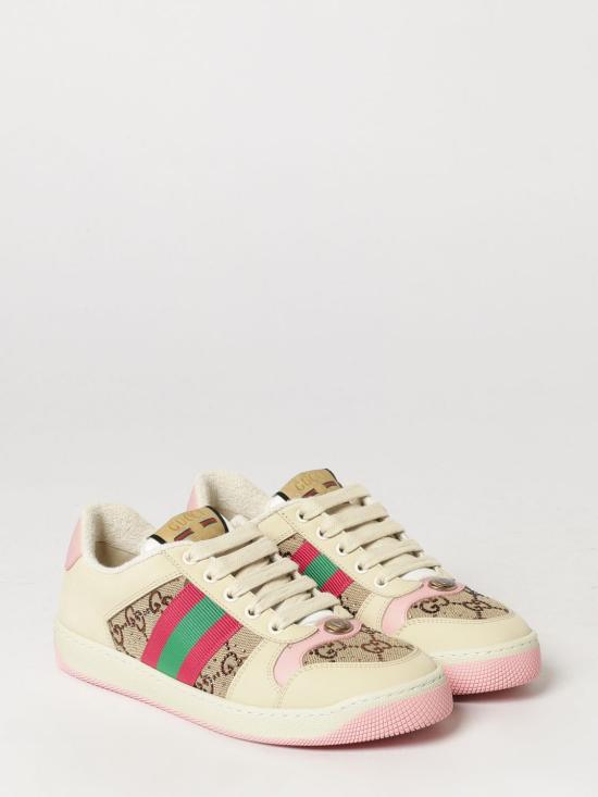 26FW 구찌 크리스탈 스크리너 스니커즈 6774239SFR0 2587 Pink - GUCCI