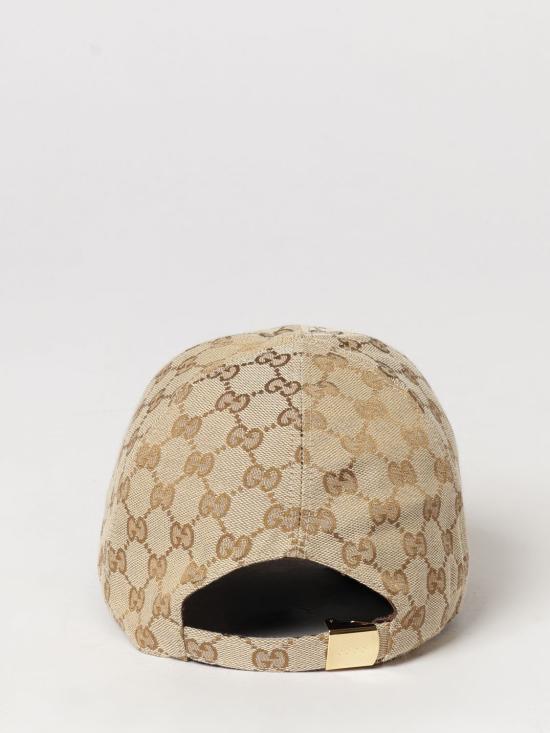 26FW 구찌 GG 코튼 캔버스 베이스볼 캡 GG 코튼 캔버스 베이스볼 캡 8757333HBMD 9664 Beige - GUCCI