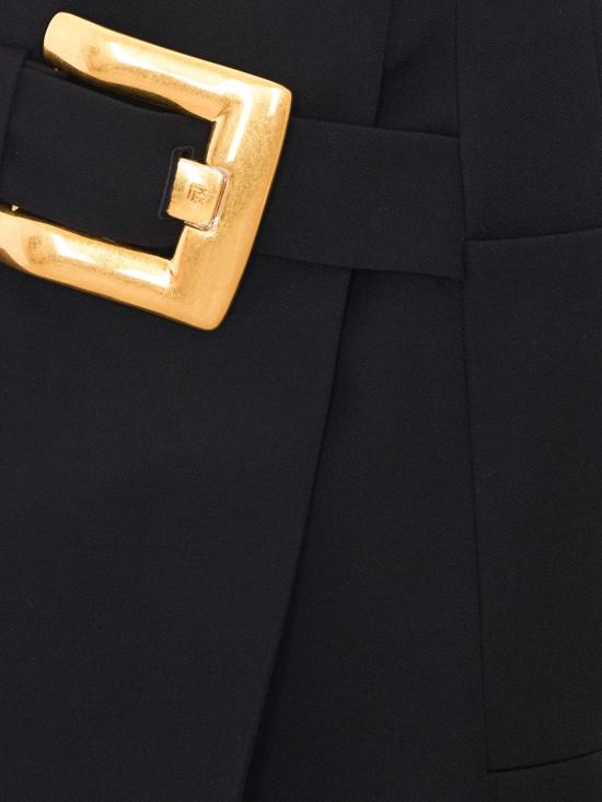 26FW 발망 숏 스커트 HF1LBB22WC09 0PA Black - BALMAIN