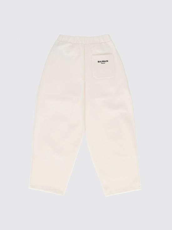 26FW [키즈] 발망 팬츠 BZ6A80Z3728 102NE White - BALMAIN