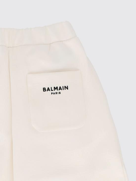 26FW [키즈] 발망 팬츠 BZ6A80Z3728 102NE White - BALMAIN