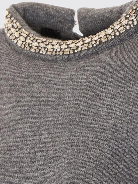26FW 핑코 스웨터 107274A3GI II2 Grey - PINKO