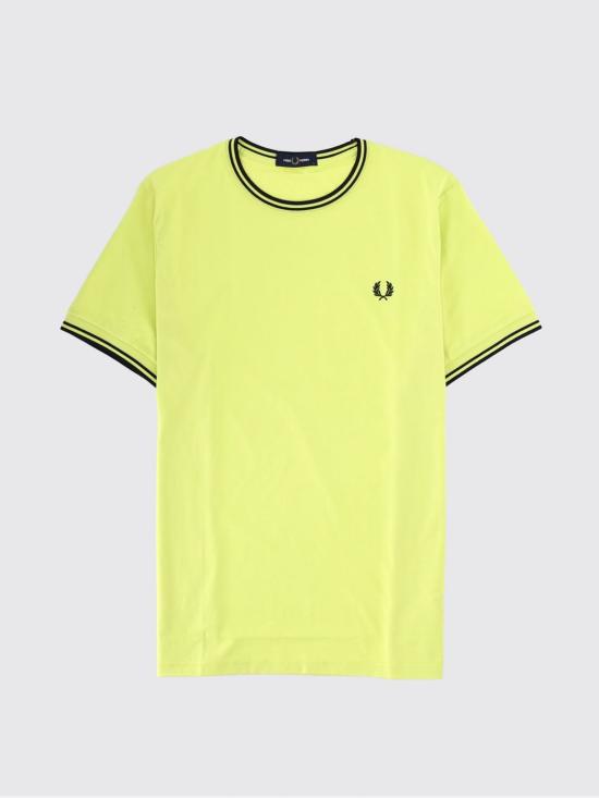 26SS 프레드페리 반팔 티셔츠 FPM1588V58 84B Yellow - FRED PERRY