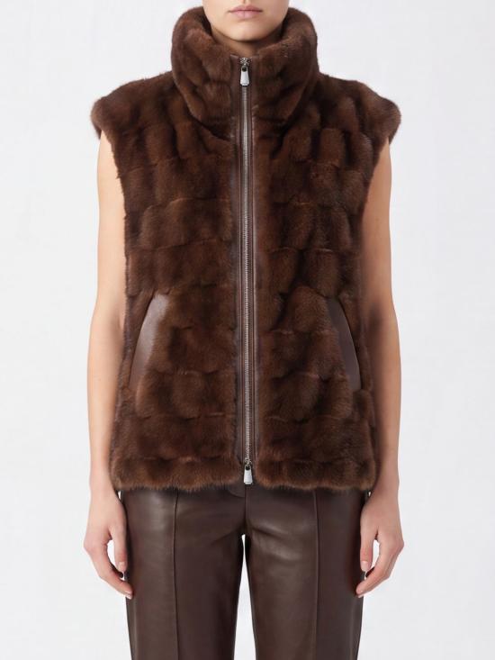 26FW 핑코 무스탕 106939A3C5 M11 Brown