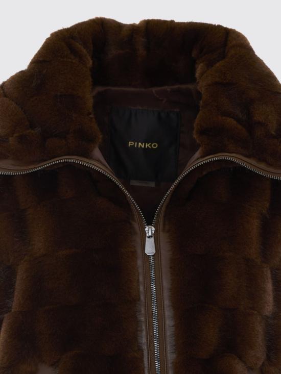 26FW 핑코 무스탕 106939A3C5 M11 Brown - PINKO