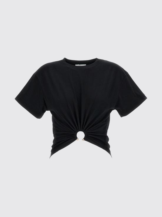 26FW 파코라반 반팔 티셔츠 23AJTO539CO0485 P001 Black - PACO RABANNE