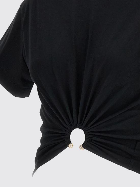 26FW 파코라반 반팔 티셔츠 23AJTO539CO0485 P001 Black - PACO RABANNE