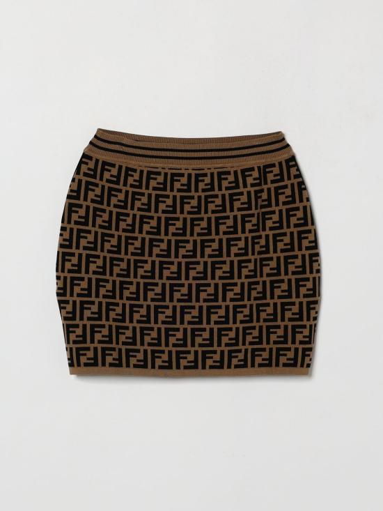 26FW [키즈] 펜디 스커트 JFG070AEYD F15B6 Brown