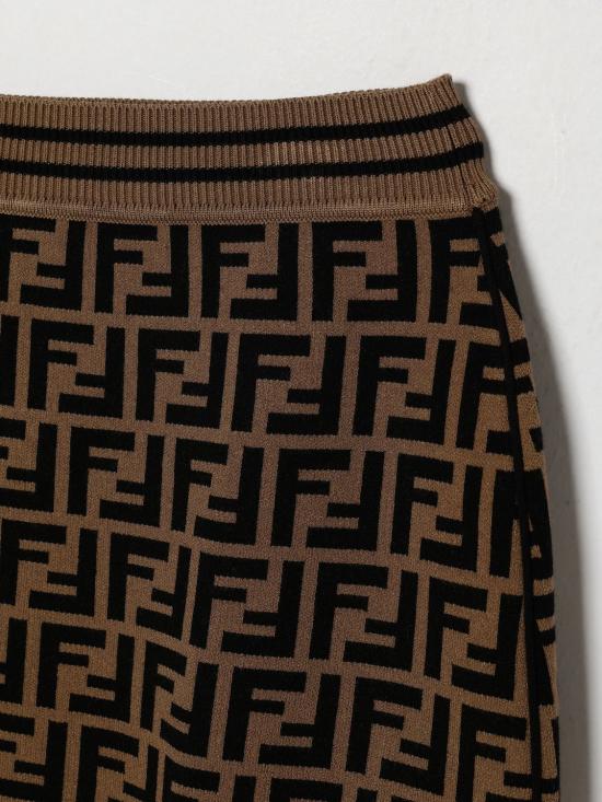 26FW [키즈] 펜디 스커트 JFG070AEYD F15B6 Brown - FENDI