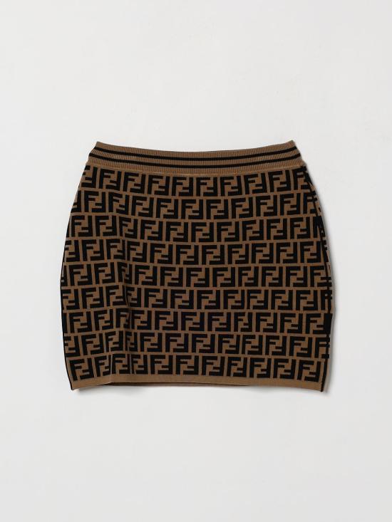 26FW [키즈] 펜디 스커트 JFG070AEYD F15B6 Brown - FENDI