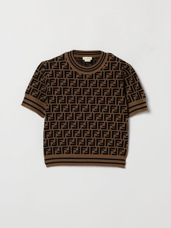 26FW [키즈] 펜디 탑 JFG069AEYD F15B6 Brown