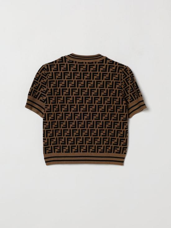 26FW [키즈] 펜디 탑 JFG069AEYD F15B6 Brown - FENDI
