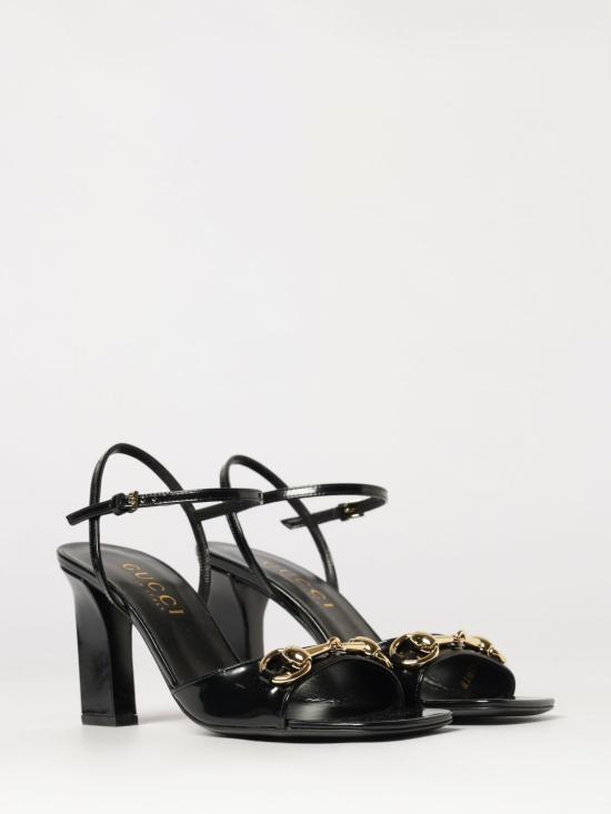 26FW 구찌 시뇨라 레더 샌들 870797CLG00 1000 Black - GUCCI
