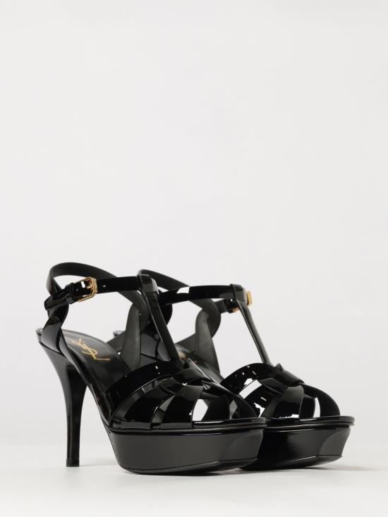 26FW 생로랑 트리뷰트 플랫폼 샌들 315490AAAOW 1000 Black - SAINT LAURENT