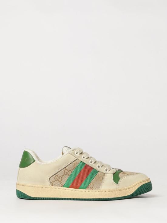 26FW 구찌 스크리너 레더 스니커즈 5704439Y920 9666 Beige