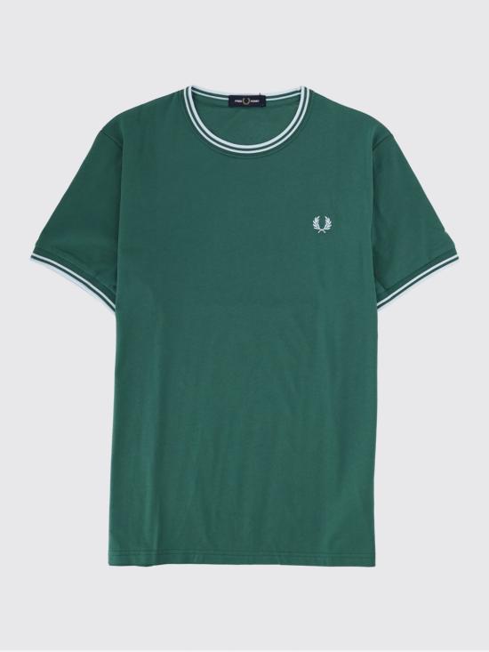 26SS 프레드페리 반팔 티셔츠 FPM1588V58 81B Green - FRED PERRY
