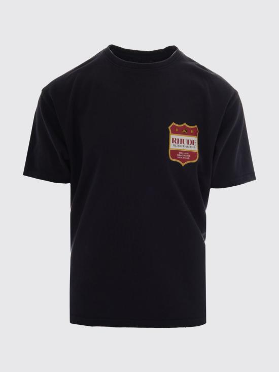 26FW 루드 반팔 티셔츠 RHPF26TT01012 6499 Black - RHUDE