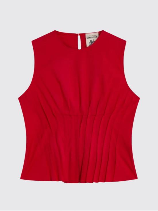26SS 세미쿠튀르 탑 Y6SK03 D150 Red - SEMI-COUTURE