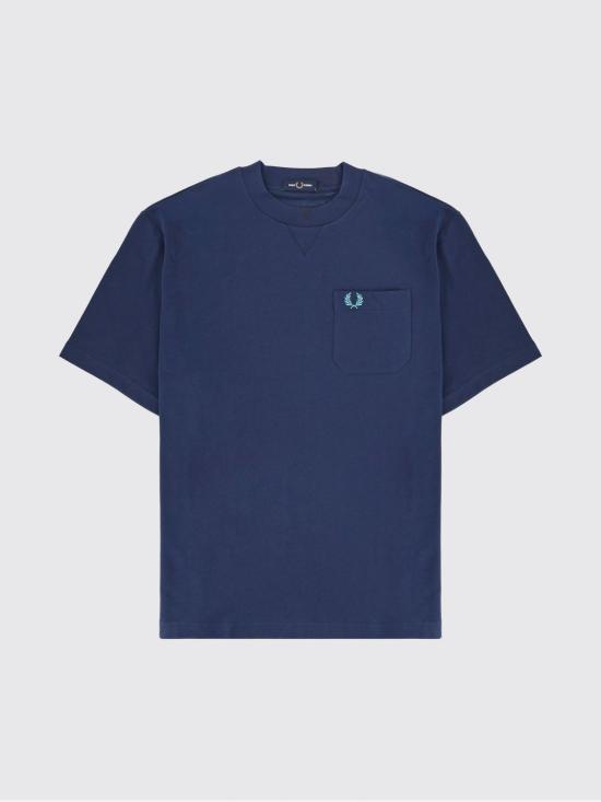 26SS 프레드페리 반팔 티셔츠 FPM240857 X86 Blue - FRED PERRY