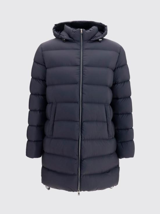 26FW 에르노 4 디렉션 스트레치 매트 패브릭 A-셰이프 재킷 4 디렉션 스트레치 매트 패브릭 A-셰이프 재킷 PI0017ULE12456Z 9300 Black - HERNO