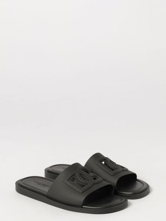 26FW 돌체앤가바나 러버 비치웨어 슬리퍼 CS2215AN994 80999 Black - DOLCE & GABBANA