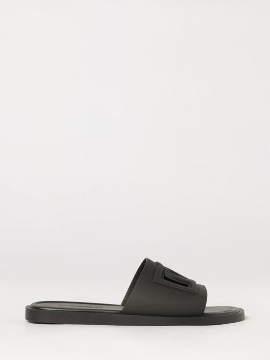 26FW 돌체앤가바나 러버 비치웨어 슬리퍼 CS2215AN994 80999 Black