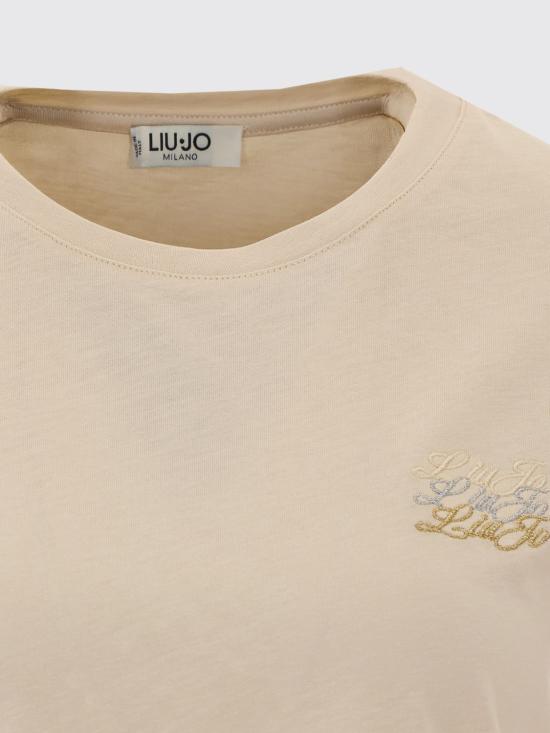 26FW 리우조 반팔 티셔츠 WF6348J6308 L9477 White - LIU JO