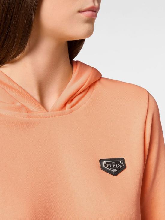 26SS 필립 플레인 후드 티셔츠 UADCWJB1808PTE003N 37 Salmon - PHILIPP PLEIN