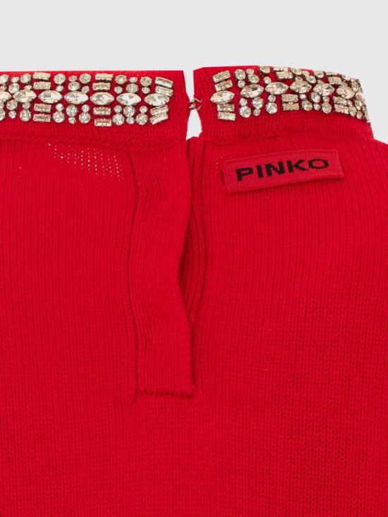 26FW 핑코 스웨터 107274A3GI R29 Red - PINKO