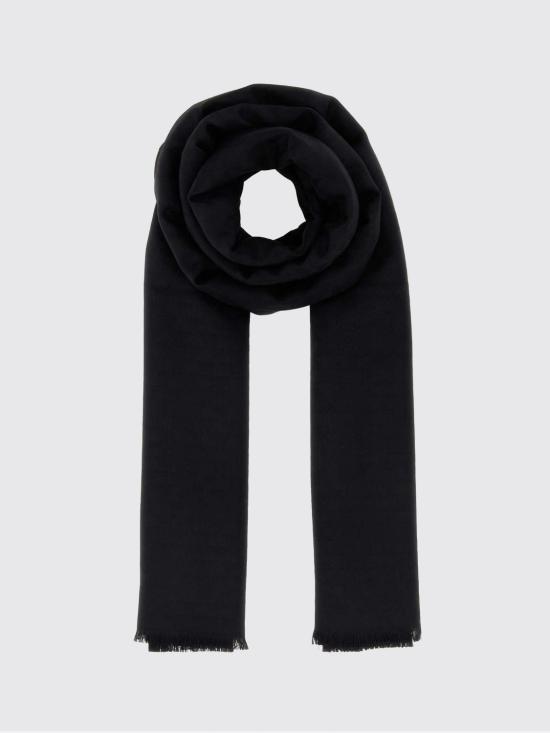 26FW 프라다 자카드 프린지 울 실크 머플러 스카프 2FS0882C6K F0002 Black