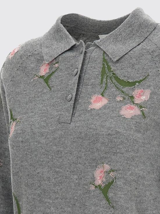 26FW 에르뎀 폴로 티셔츠 PF26KT5930251003 GREYMELANGE - ERDEM