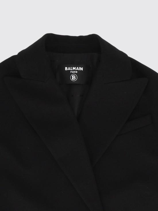 26FW [키즈] 발망 코트 BZ2A50J0371 930OR Black - BALMAIN