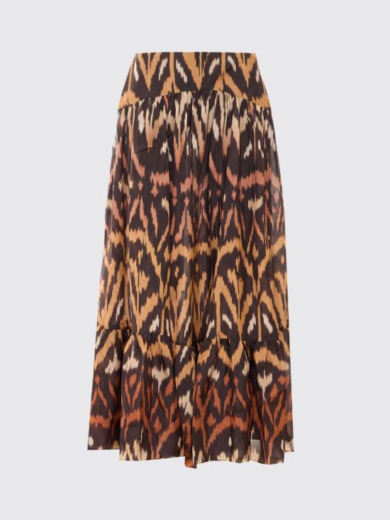 26FW 짐머만 롱 스커트 8467SSS261CHCL IKT Brown - ZIMMERMANN