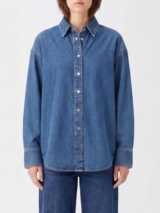 26FW 하이쿠레 데님 셔츠 HEW06106DF188L0950 L0950 Blue