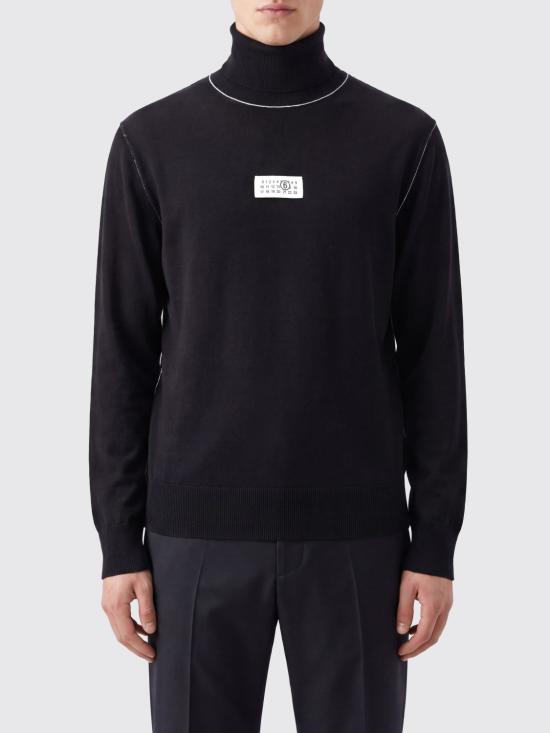 26FW MM6 메종마르지엘라 터틀넥 SH0HA0009M13037 900 Black
