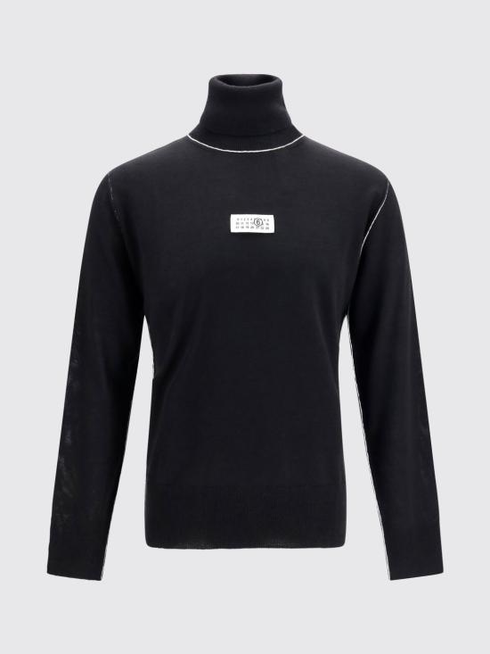 26FW MM6 메종마르지엘라 터틀넥 SH0HA0009M13037 900 Black - MM6 MAISON MARGIELA