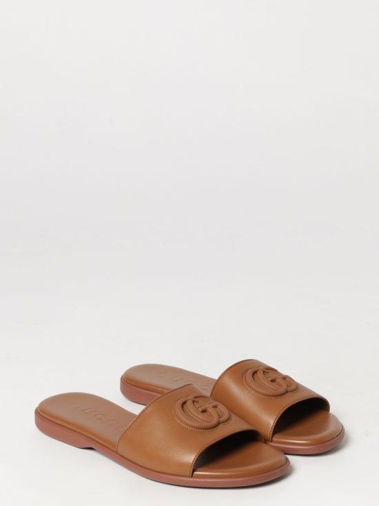 26FW 구찌 인터로킹 G 슬링백 펌프스 874910AAGT4 2535 Brown - GUCCI