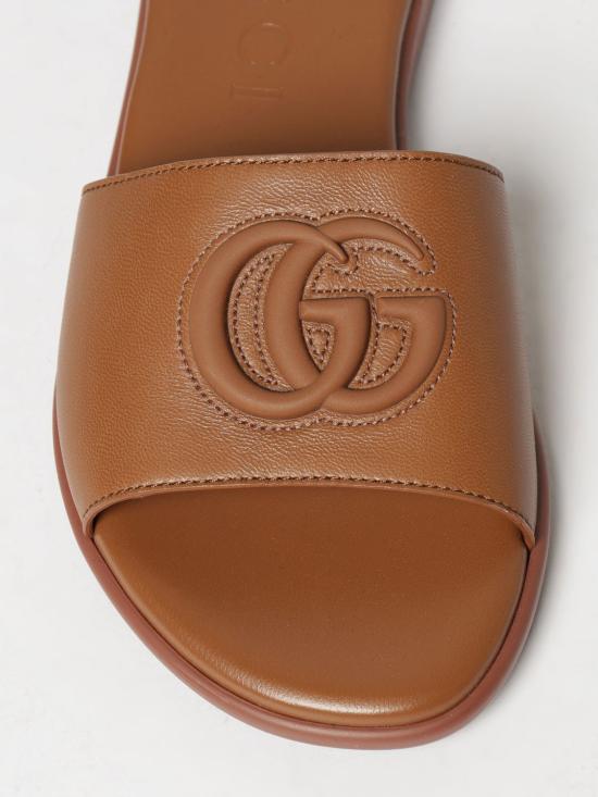 26FW 구찌 인터로킹 G 슬링백 펌프스 874910AAGT4 2535 Brown - GUCCI