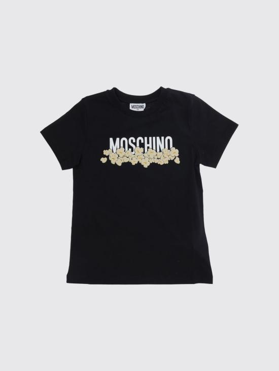 26FW [키즈] 모스키노 티셔츠 H6M058LAA20 60100 Black