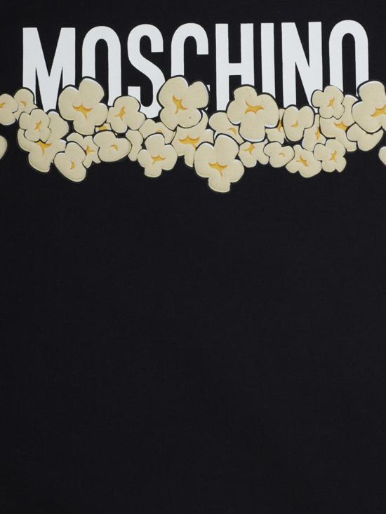 26FW [키즈] 모스키노 티셔츠 H6M058LAA20 60100 Black - MOSCHINO